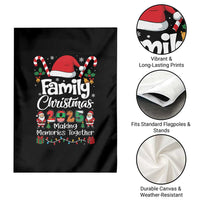 Family Christmas 2025 Garden Flag Matching Xmas Squad Santa - Wonder Print Shop