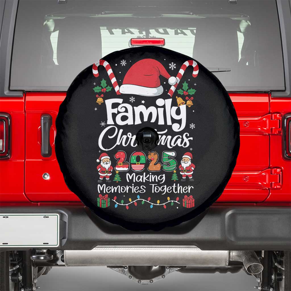 Family Christmas 2025 Spare Tire Cover Matching Xmas Squad Santa - Wonder Print Shop