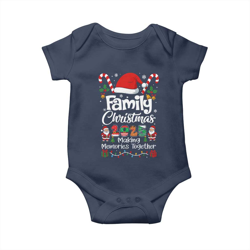 Family Christmas 2025 Baby Onesie Matching Xmas Squad Santa - Wonder Print Shop