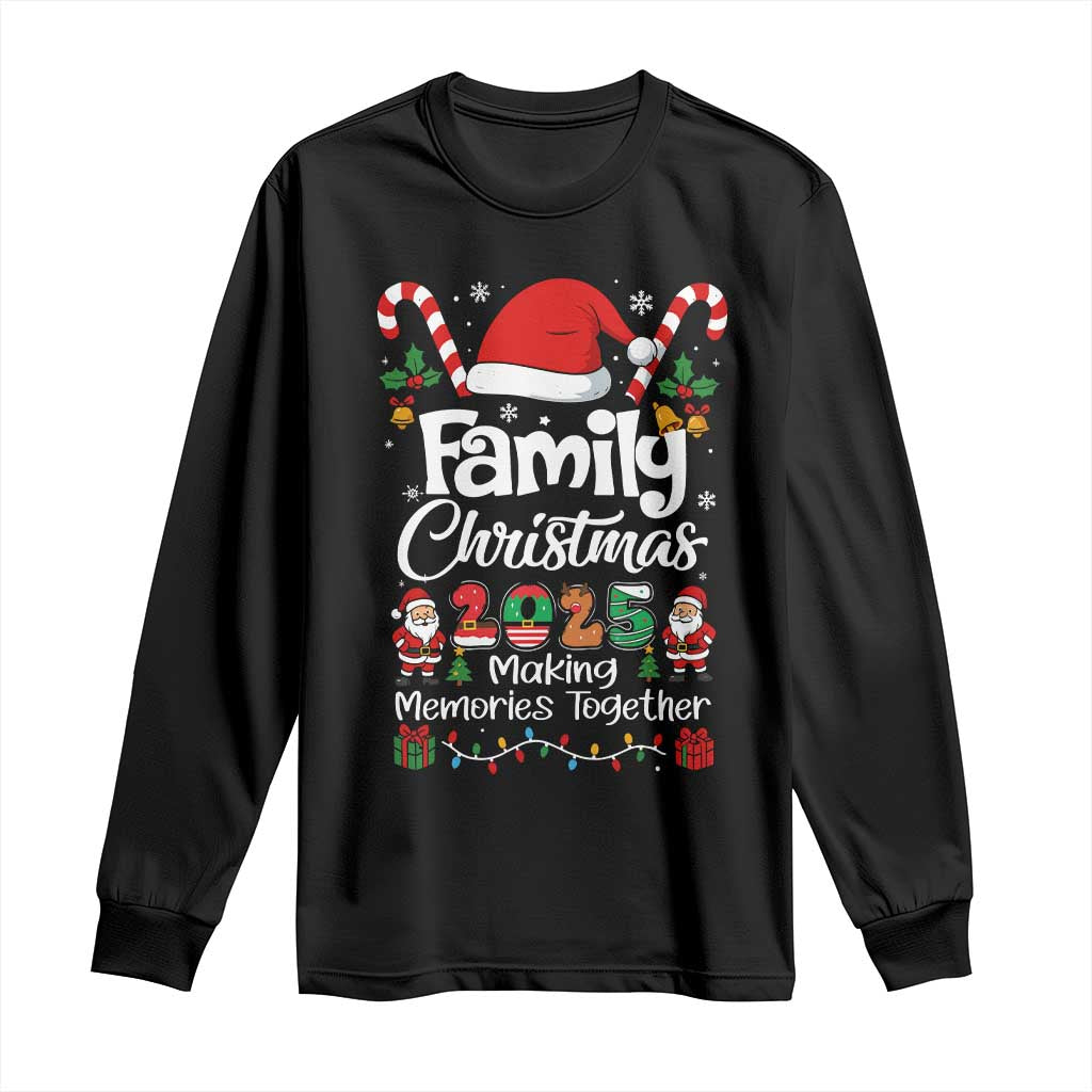 Family Christmas 2025 Long Sleeve Shirt Matching Xmas Squad Santa - Wonder Print Shop