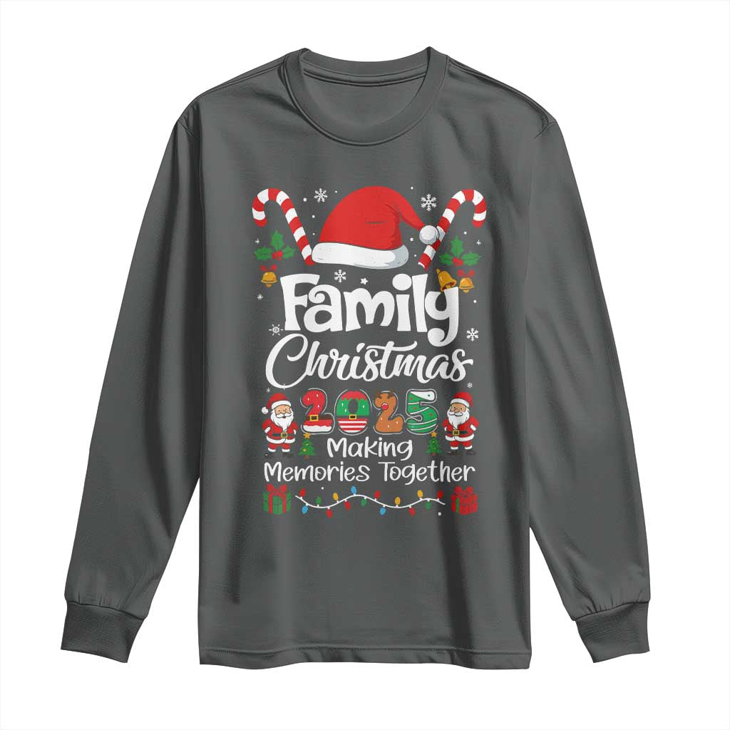 Family Christmas 2025 Long Sleeve Shirt Matching Xmas Squad Santa - Wonder Print Shop
