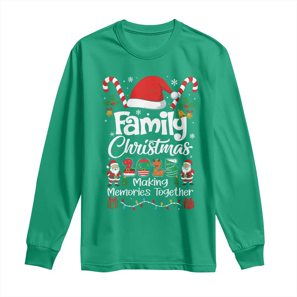 Family Christmas 2025 Long Sleeve Shirt Matching Xmas Squad Santa - Wonder Print Shop