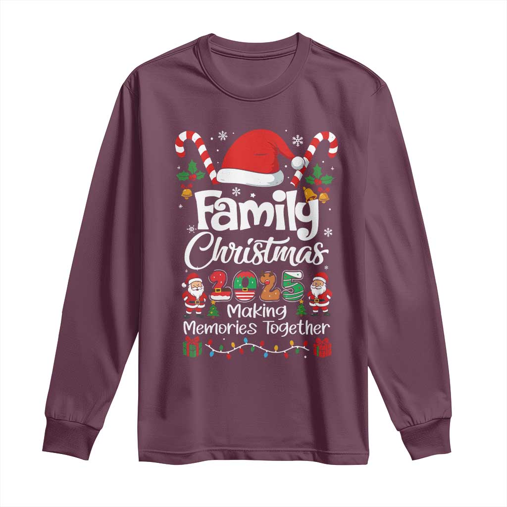Family Christmas 2025 Long Sleeve Shirt Matching Xmas Squad Santa - Wonder Print Shop