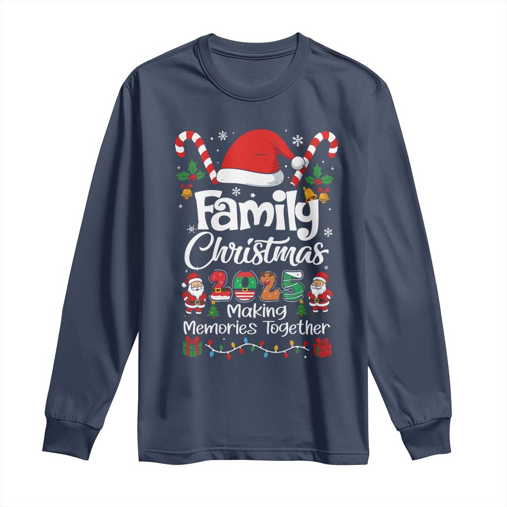 Family Christmas 2025 Long Sleeve Shirt Matching Xmas Squad Santa - Wonder Print Shop