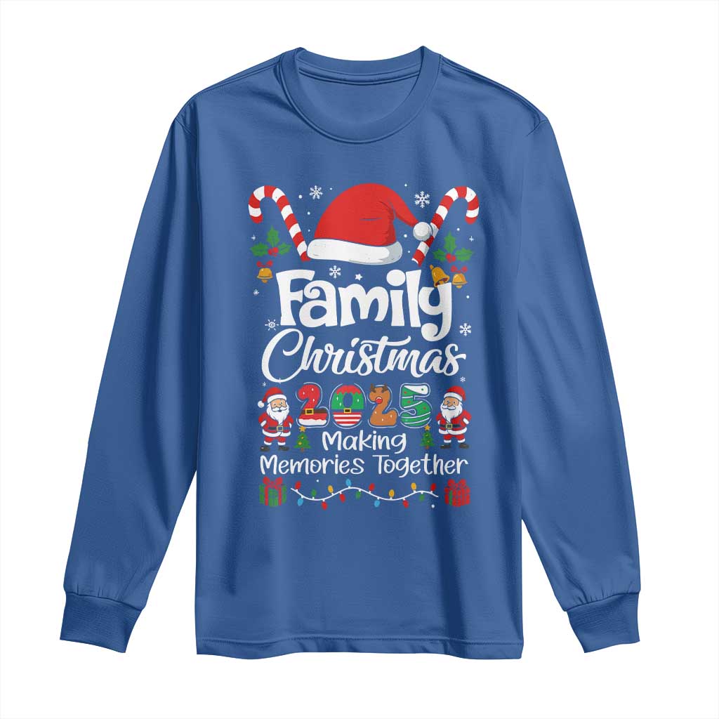Family Christmas 2025 Long Sleeve Shirt Matching Xmas Squad Santa - Wonder Print Shop