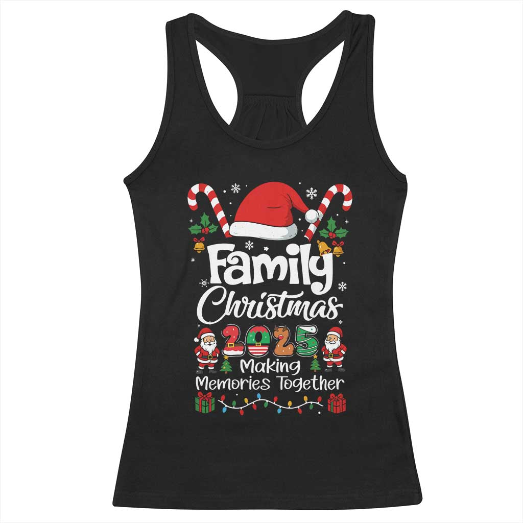 Family Christmas 2025 Racerback Tank Top Matching Xmas Squad Santa - Wonder Print Shop