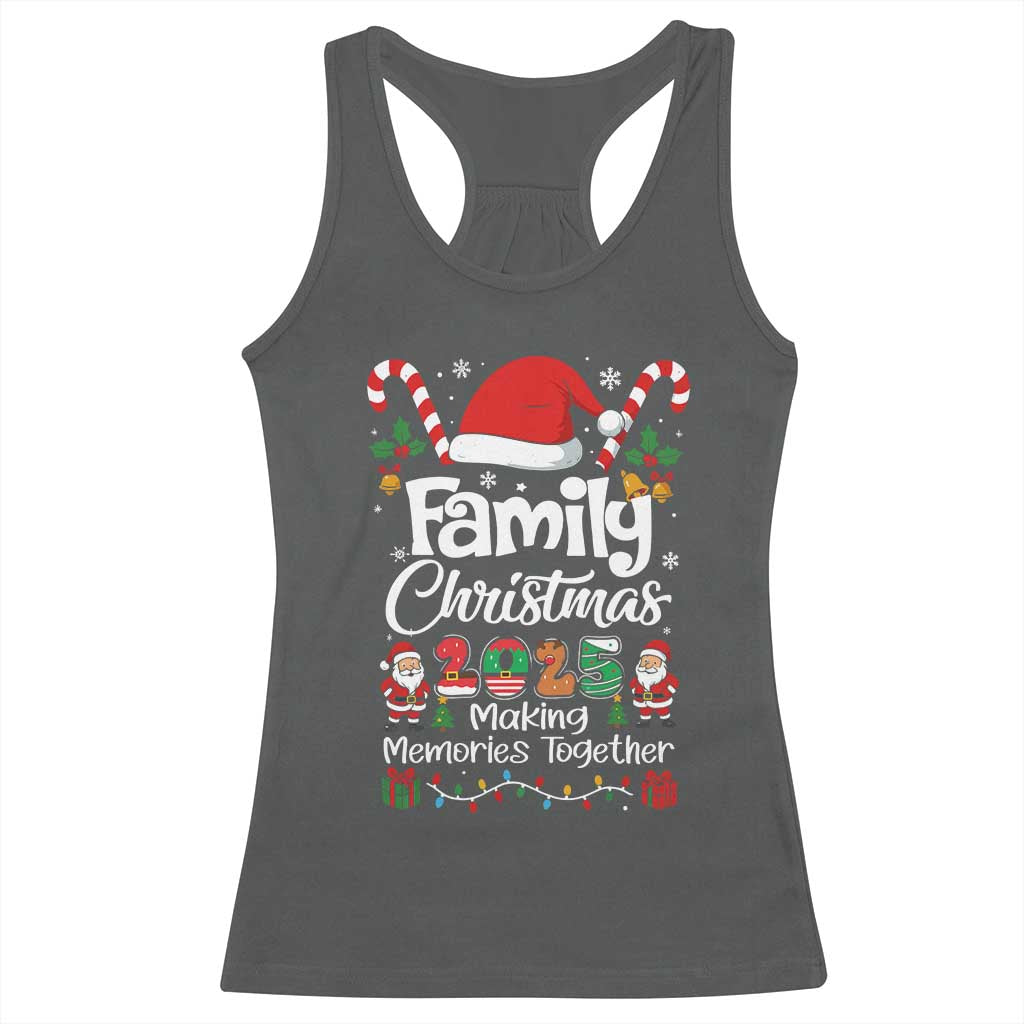 Family Christmas 2025 Racerback Tank Top Matching Xmas Squad Santa - Wonder Print Shop