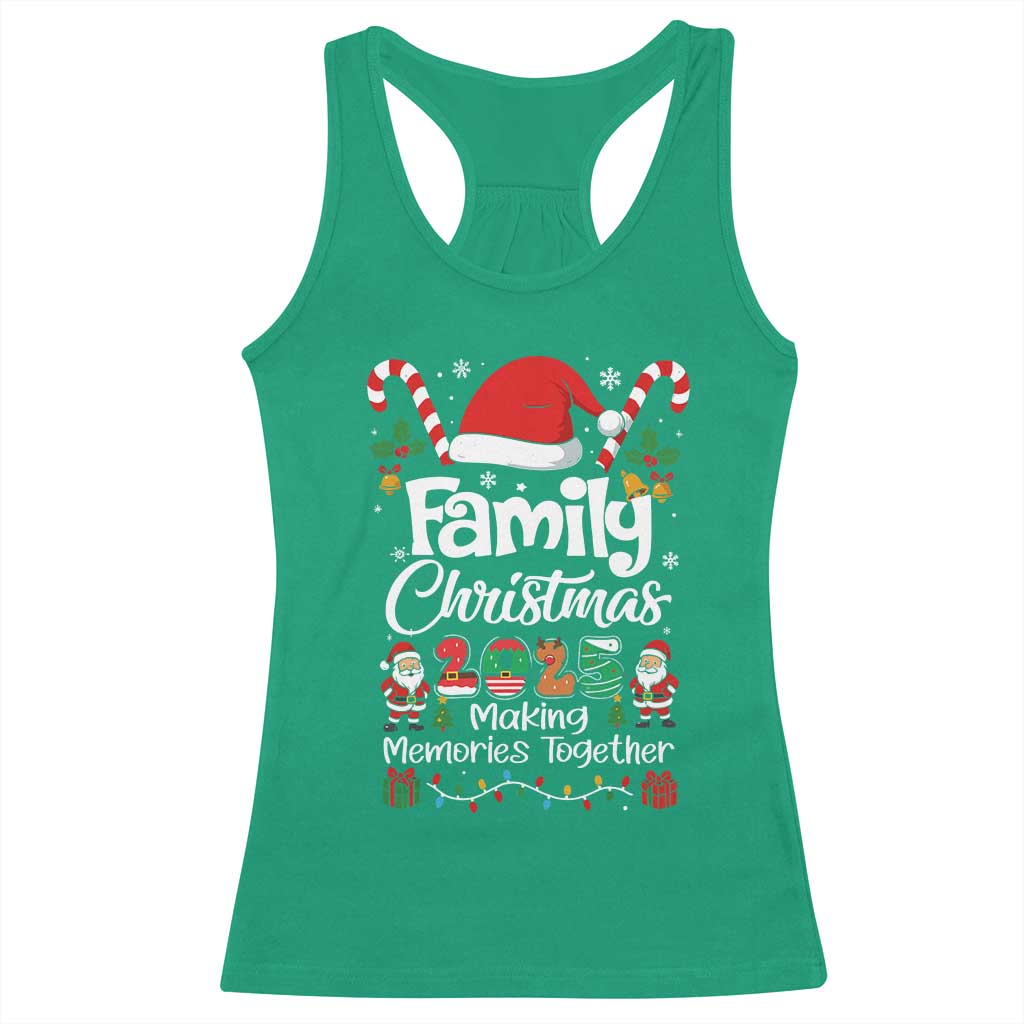 Family Christmas 2025 Racerback Tank Top Matching Xmas Squad Santa - Wonder Print Shop