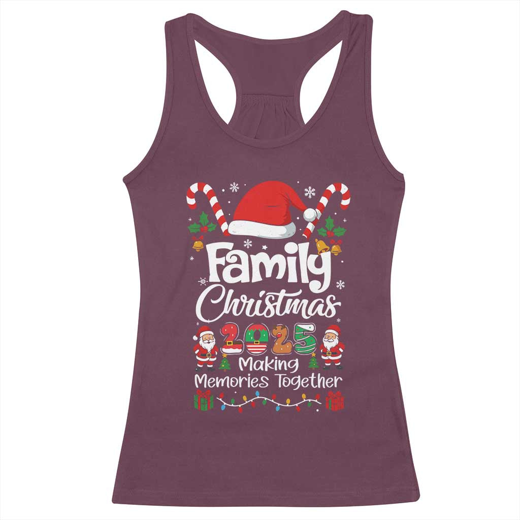Family Christmas 2025 Racerback Tank Top Matching Xmas Squad Santa - Wonder Print Shop