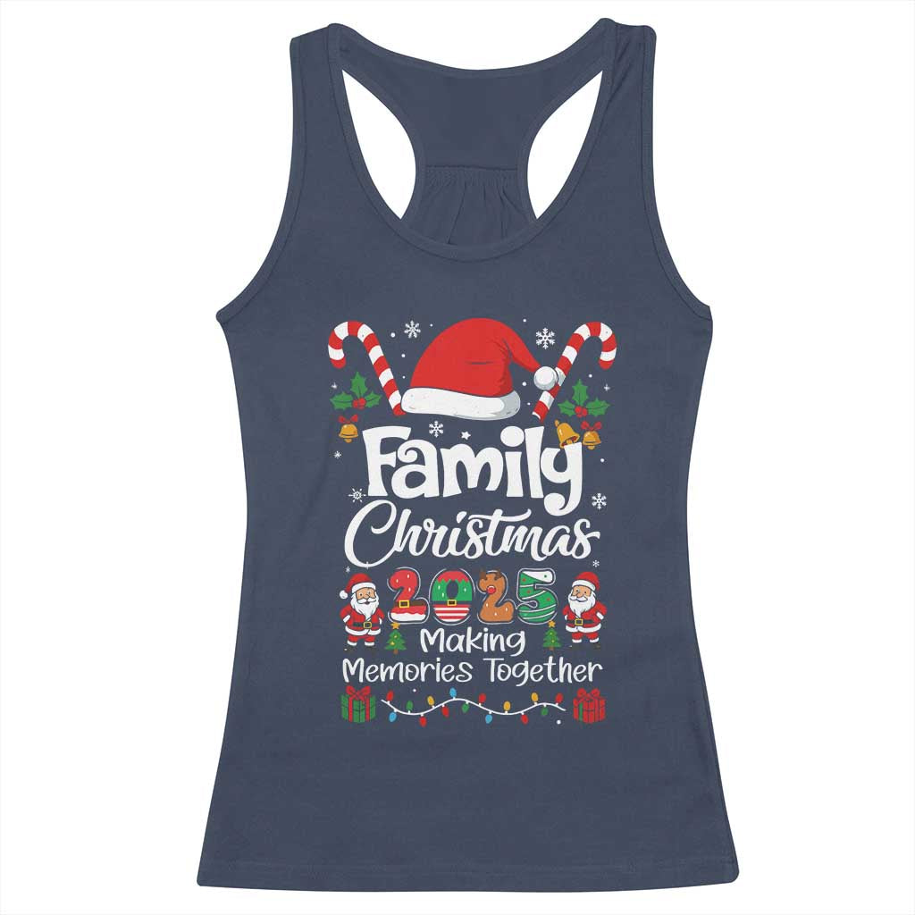 Family Christmas 2025 Racerback Tank Top Matching Xmas Squad Santa - Wonder Print Shop