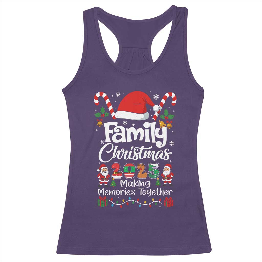 Family Christmas 2025 Racerback Tank Top Matching Xmas Squad Santa - Wonder Print Shop