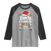 Family Christmas 2025 Raglan Shirt Matching Xmas Squad Santa - Wonder Print Shop