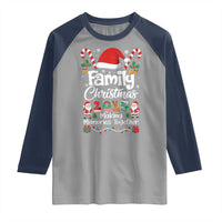 Family Christmas 2025 Raglan Shirt Matching Xmas Squad Santa - Wonder Print Shop