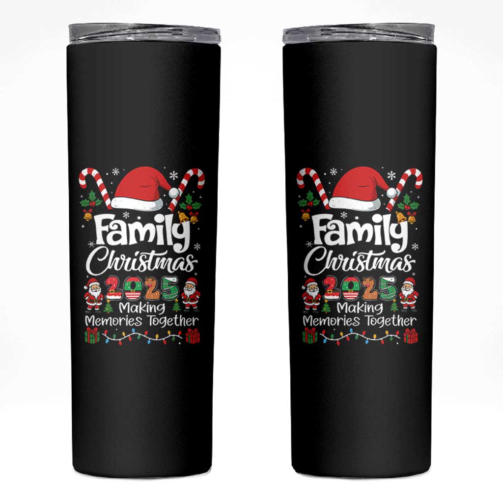 Family Christmas 2025 Skinny Tumbler Matching Xmas Squad Santa - Wonder Print Shop