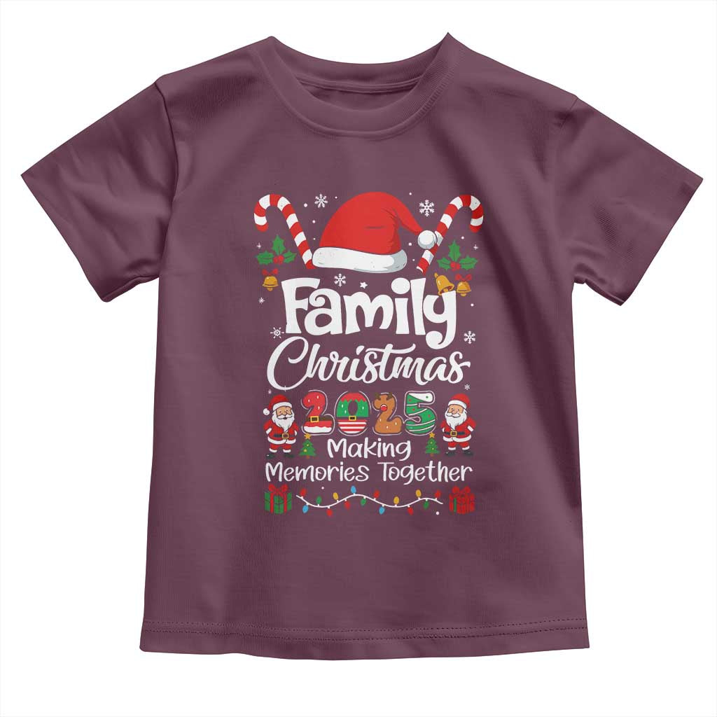 Family Christmas 2025 Toddler T Shirt Matching Xmas Squad Santa - Wonder Print Shop
