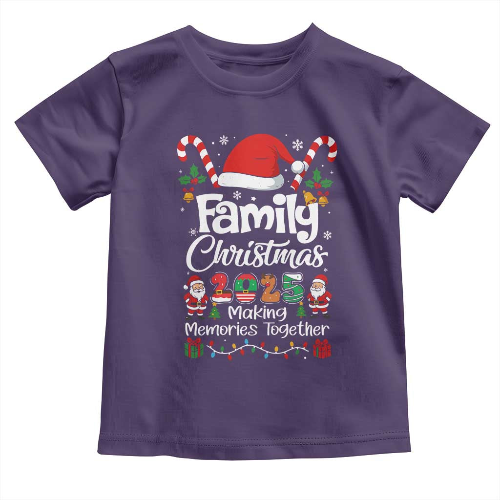 Family Christmas 2025 Toddler T Shirt Matching Xmas Squad Santa - Wonder Print Shop