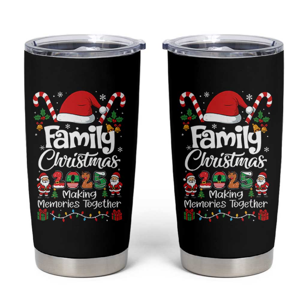 Family Christmas 2025 Tumbler Cup Matching Xmas Squad Santa - Wonder Print Shop