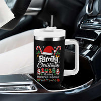 Family Christmas 2025 Tumbler With Handle Matching Xmas Squad Santa - Wonder Print Shop