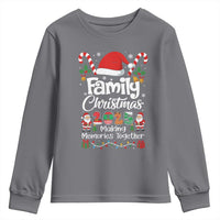 Family Christmas 2025 Youth Sweatshirt Matching Xmas Squad Santa - Wonder Print Shop