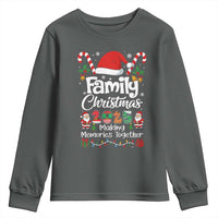 Family Christmas 2025 Youth Sweatshirt Matching Xmas Squad Santa - Wonder Print Shop