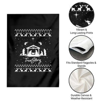 Nativity Scene Christmas Garden Flag Christian True Story Jesus Birth Ugly Xmas - Wonder Print Shop