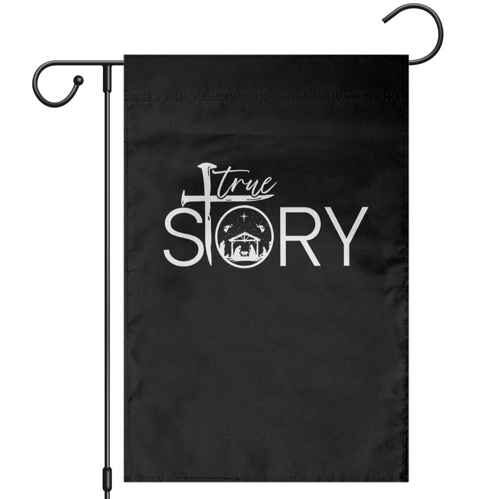 Christian True Story Garden Flag Nativity Scene Christmas Faith Cross Jesus Birth - Wonder Print Shop
