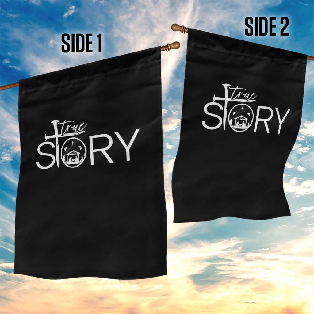 Christian True Story Garden Flag Nativity Scene Christmas Faith Cross Jesus Birth - Wonder Print Shop