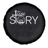 Christian True Story Spare Tire Cover Nativity Scene Christmas Faith Cross Jesus Birth - Wonder Print Shop