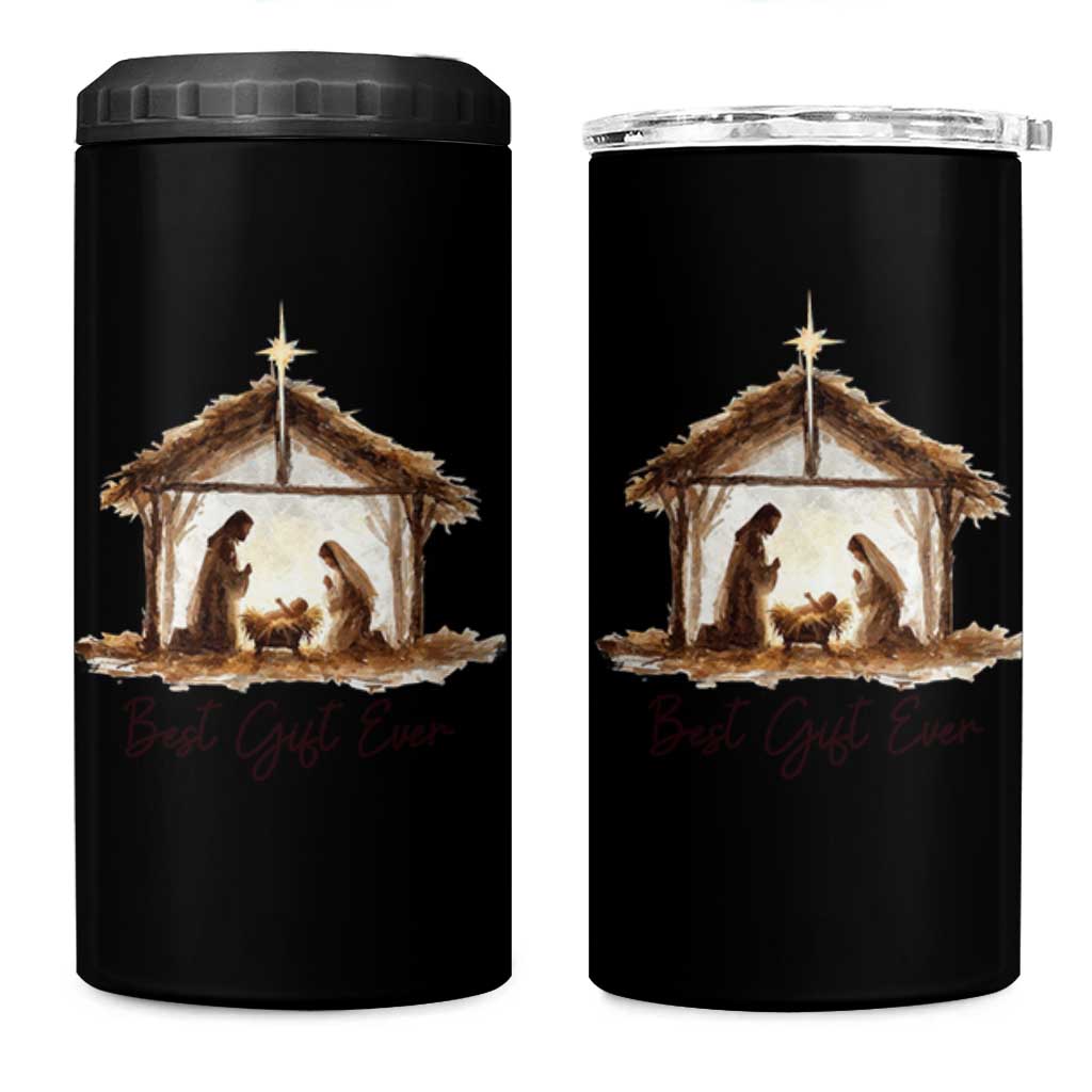 Nativity Scene 4 in 1 Can Cooler Tumbler Christian Christmas Jesus Best Gift Ever - Wonder Print Shop