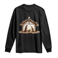 Nativity Scene Long Sleeve Shirt Christian Christmas Jesus Best Gift Ever - Wonder Print Shop