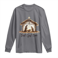 Nativity Scene Long Sleeve Shirt Christian Christmas Jesus Best Gift Ever - Wonder Print Shop