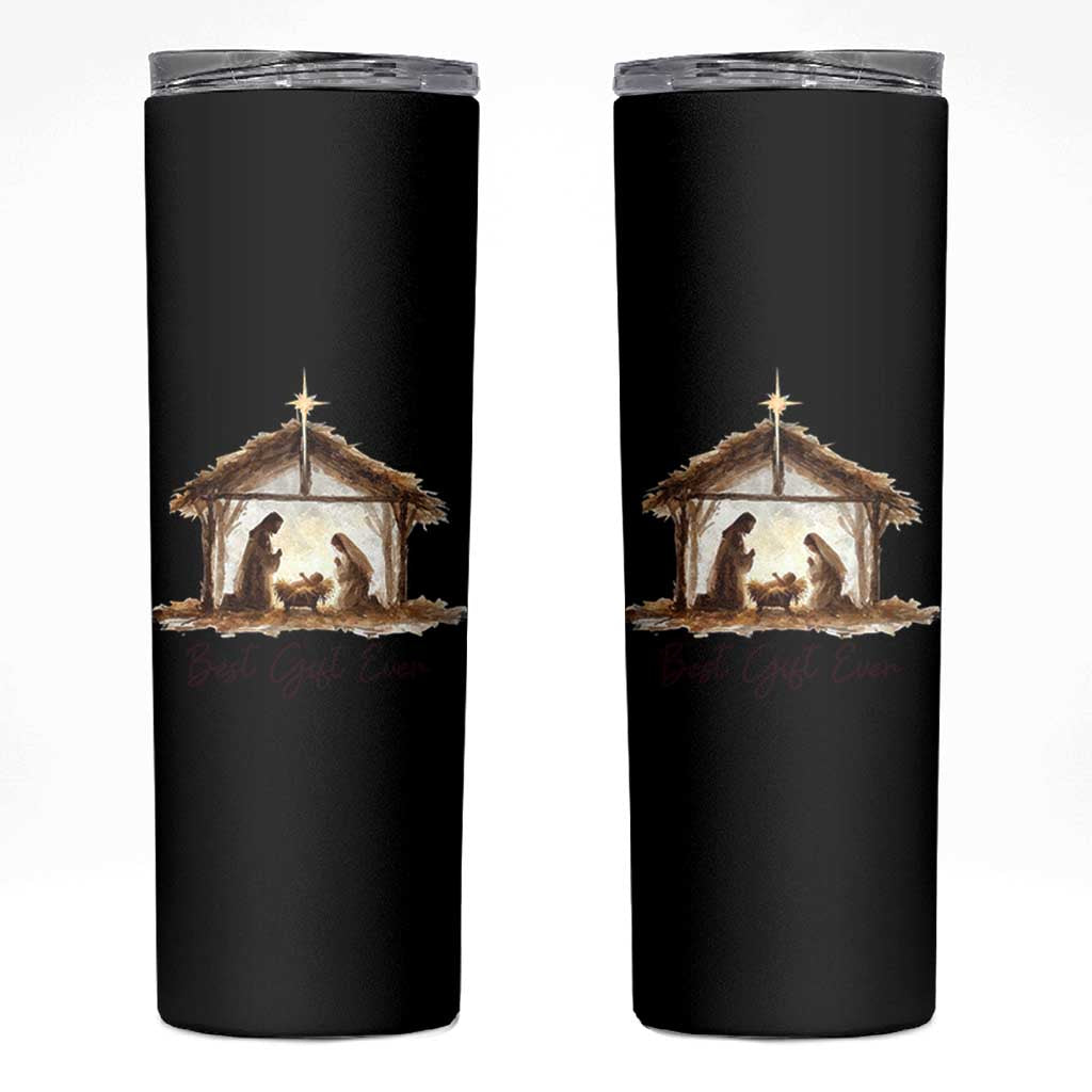 Nativity Scene Skinny Tumbler Christian Christmas Jesus Best Gift Ever - Wonder Print Shop