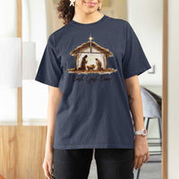 Nativity Scene T Shirt For Women Christian Christmas Jesus Best Gift Ever - Wonder Print Shop