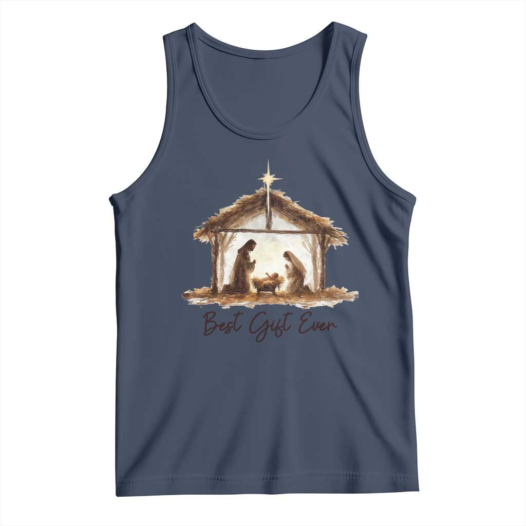 Nativity Scene Tank Top Christian Christmas Jesus Best Gift Ever - Wonder Print Shop