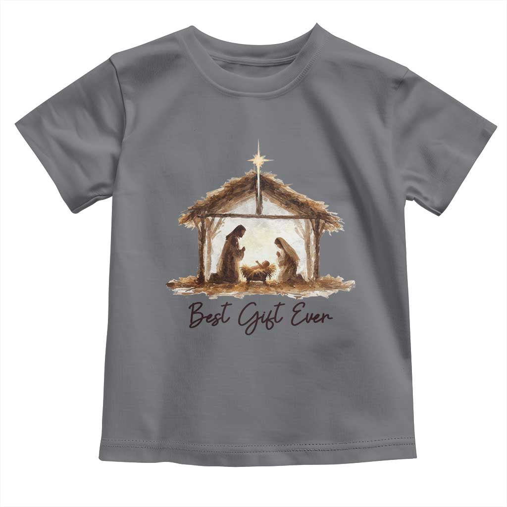 Nativity Scene Toddler T Shirt Christian Christmas Jesus Best Gift Ever - Wonder Print Shop