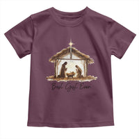 Nativity Scene Toddler T Shirt Christian Christmas Jesus Best Gift Ever - Wonder Print Shop