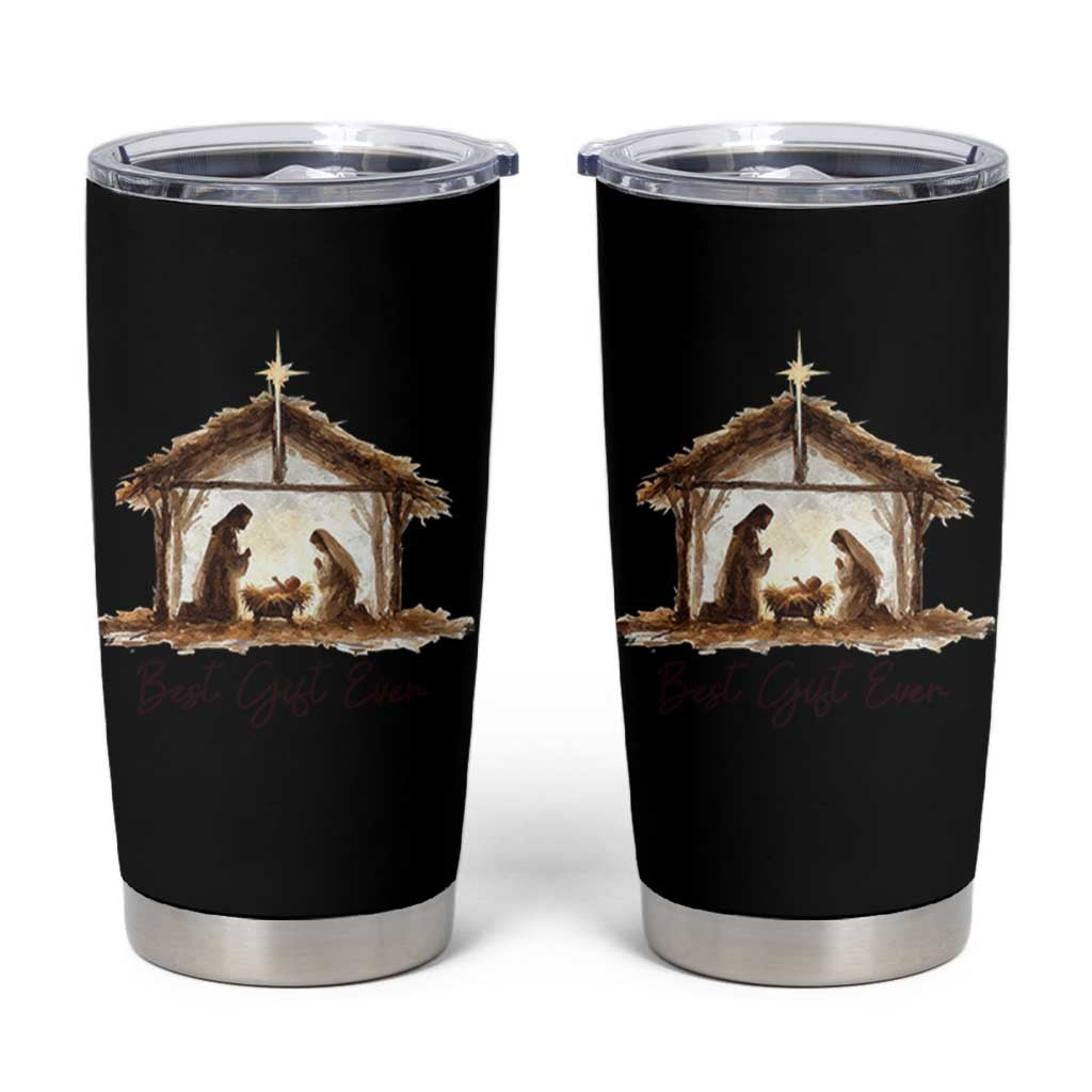 Nativity Scene Tumbler Cup Christian Christmas Jesus Best Gift Ever - Wonder Print Shop