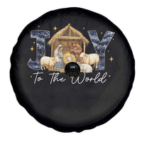 Nativity Scene Spare Tire Cover Christian Christmas Jesus Joy To The World - Wonder Print Shop