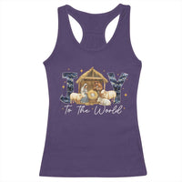 Nativity Scene Racerback Tank Top Christian Christmas Jesus Joy To The World - Wonder Print Shop