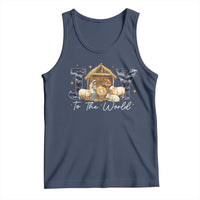 Nativity Scene Tank Top Christian Christmas Jesus Joy To The World - Wonder Print Shop