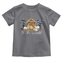 Nativity Scene Toddler T Shirt Christian Christmas Jesus Joy To The World - Wonder Print Shop