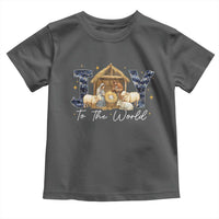 Nativity Scene Toddler T Shirt Christian Christmas Jesus Joy To The World - Wonder Print Shop