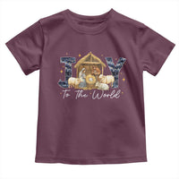 Nativity Scene Toddler T Shirt Christian Christmas Jesus Joy To The World - Wonder Print Shop
