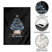 Nativity Scene Garden Flag Jesus Reason Tis The Season Christian Christmas Tree - Wonder Print Shop