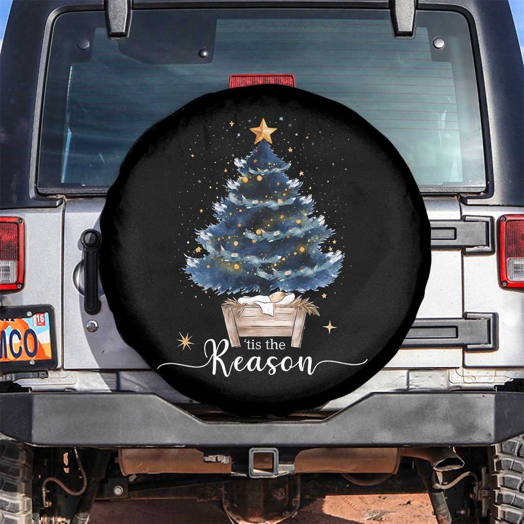 Nativity Scene Spare Tire Cover Jesus Reason Tis The Season Christian Christmas Tree - Wonder Print Shop