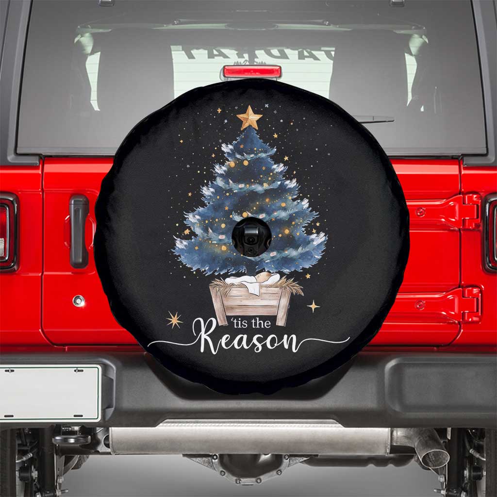 Nativity Scene Spare Tire Cover Jesus Reason Tis The Season Christian Christmas Tree - Wonder Print Shop