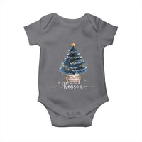 Nativity Scene Baby Onesie Jesus Reason Tis The Season Christian Christmas Tree - Wonder Print Shop