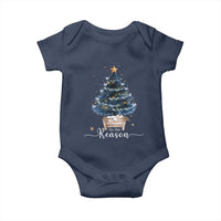 Nativity Scene Baby Onesie Jesus Reason Tis The Season Christian Christmas Tree - Wonder Print Shop