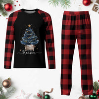 Nativity Scene Plaid Pajama Set Jesus Reason Tis The Season Christian Xmas Tree - Wonder Print Shop