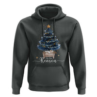 Nativity Scene Hoodie Jesus Reason Tis The Season Christian Christmas Tree - Wonder Print Shop